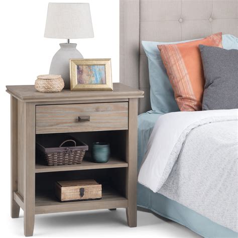 E1 particle board with a beautiful. . Room and board nightstands